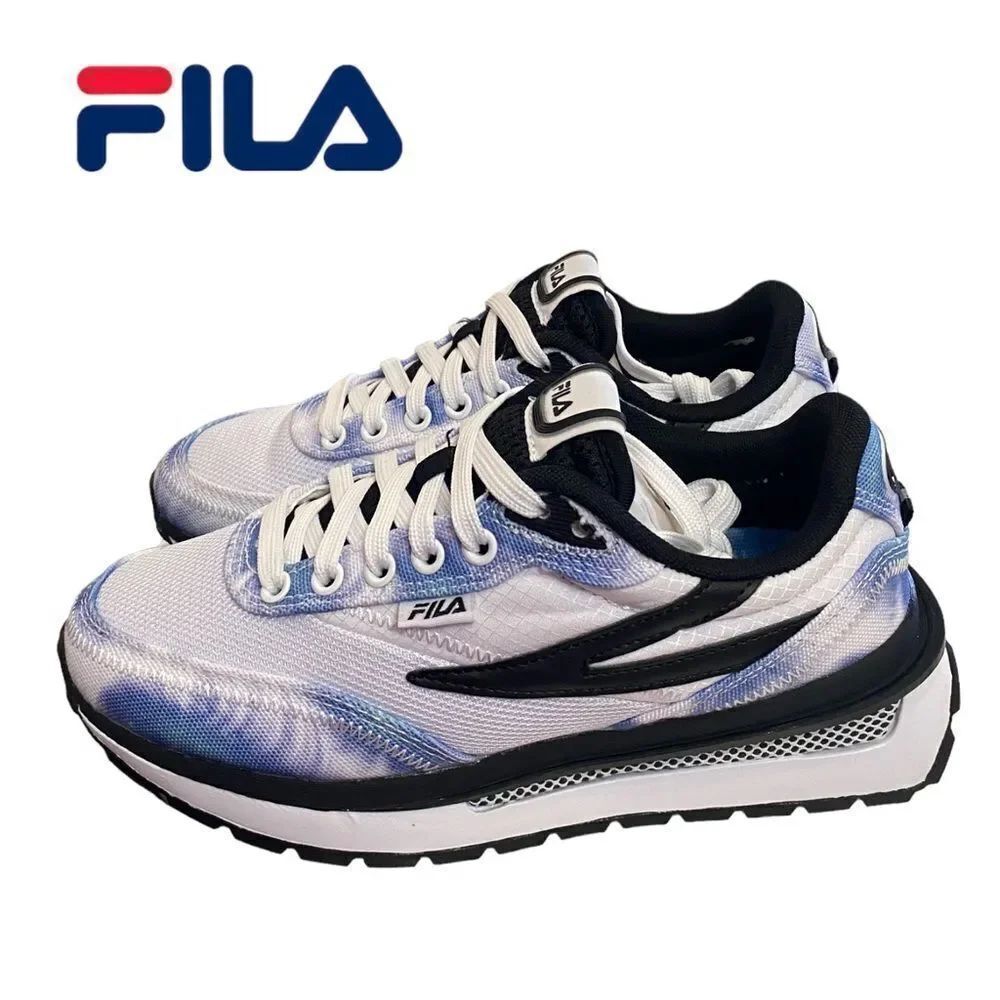 NEW Fila Women's Renno Tie Dye Blue Black Tennis Shoes Sneakers 5 7.5 8